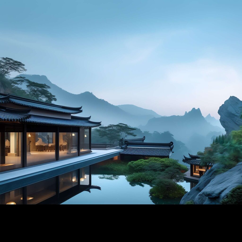 图片[33]-全球设计案例智能库_OJBKAI.COM中式别墅庭院Midjourney灵感图库-_设计智库－全球设计案例智能库_OJBKAI.COM-全球设计案例智能库_OJBKAI.COM设计智库