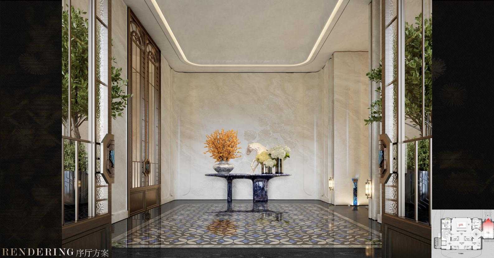 图片[42]-全球设计案例智能库_OJBKAI.COM【CCD】建发上海新江湾售楼处会所 | 设计方案+高清效果图 | PPT（可编辑）+PDF+JPG | 122P | 309M 海派风格-全球设计案例智能库_OJBKAI.COM设计智库