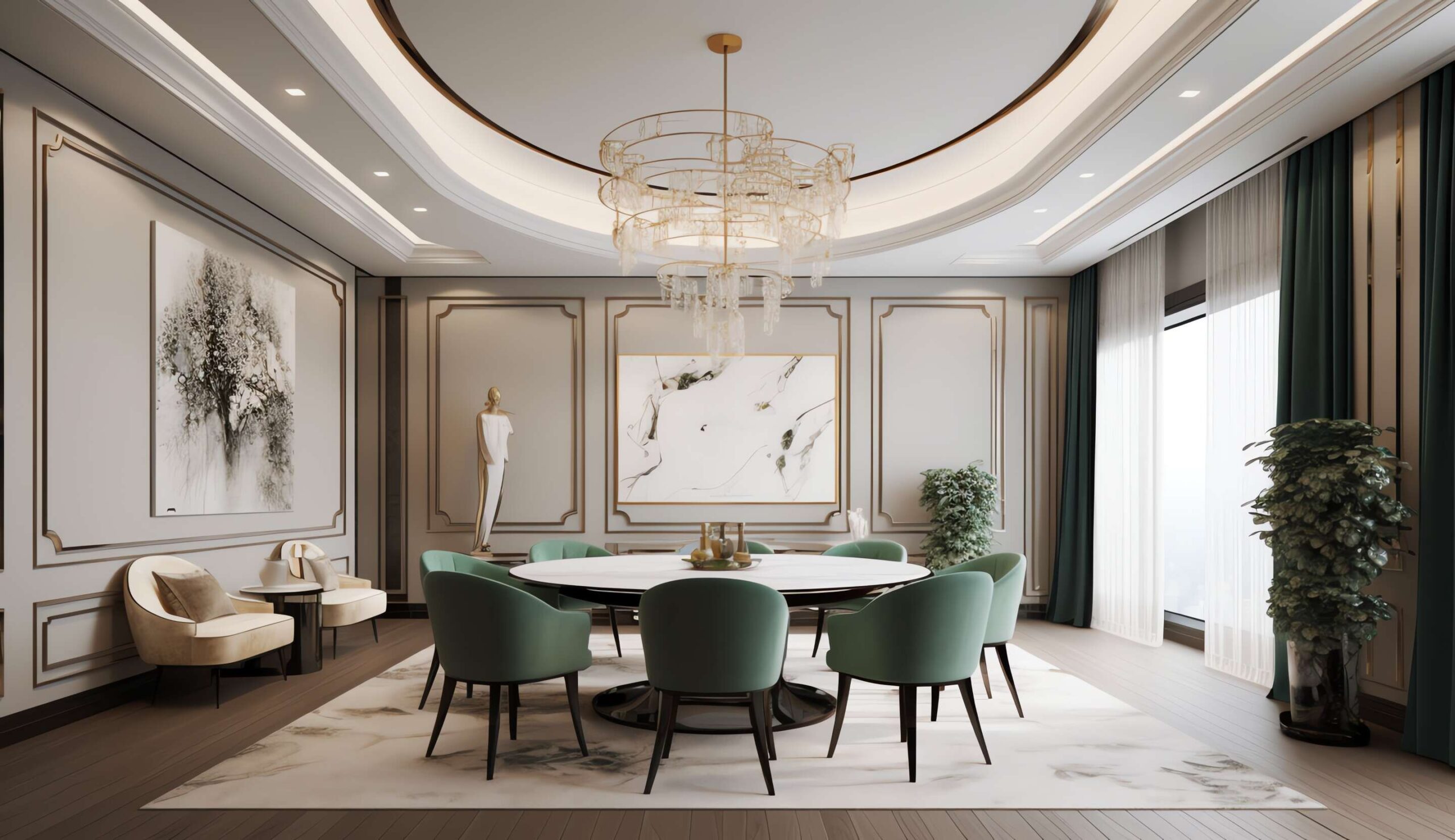 餐厅设计Midjourney灵感图库-_设计智库－全球设计案例智能库_OJBKAI.COM-全球设计案例智能库_OJBKAI.COM设计智库