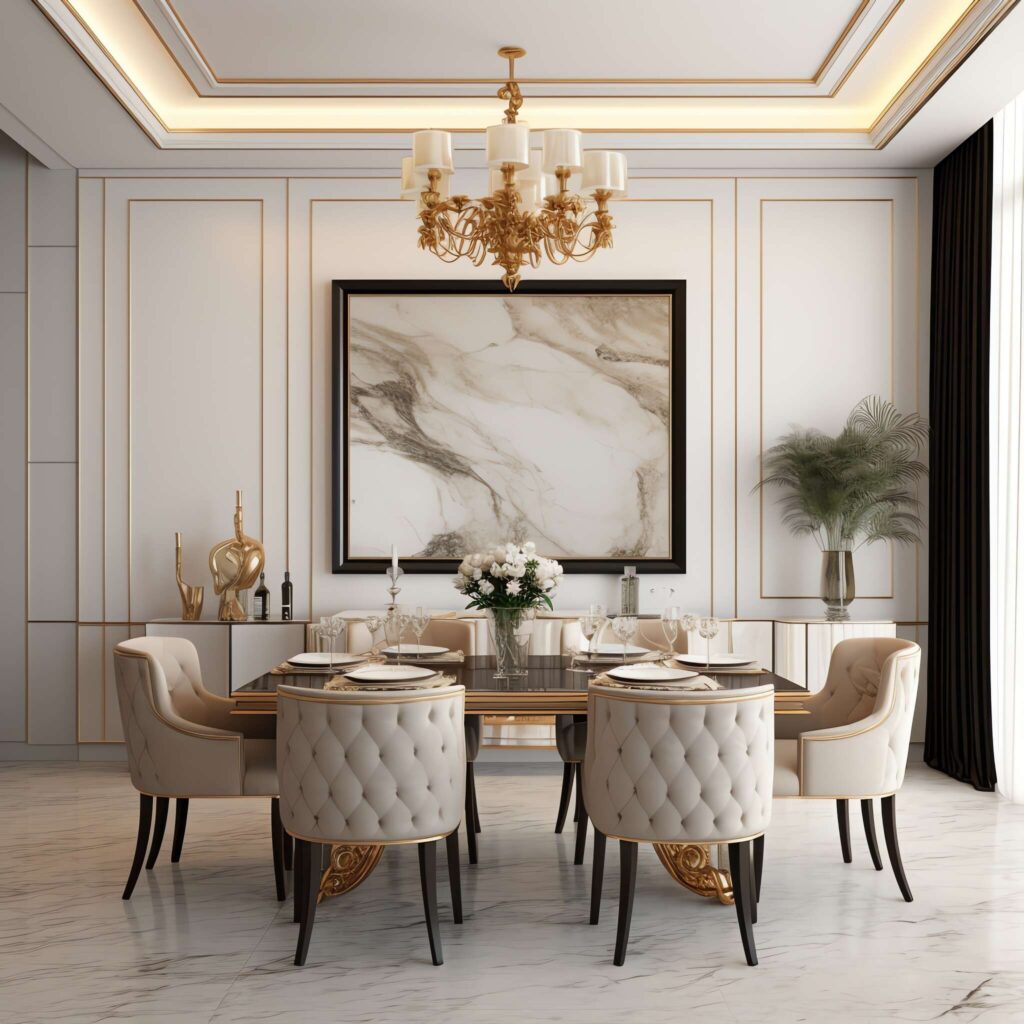 简欧餐厅Midjourney灵感图库-_设计智库－全球设计案例智能库_OJBKAI.COM-全球设计案例智能库_OJBKAI.COM设计智库