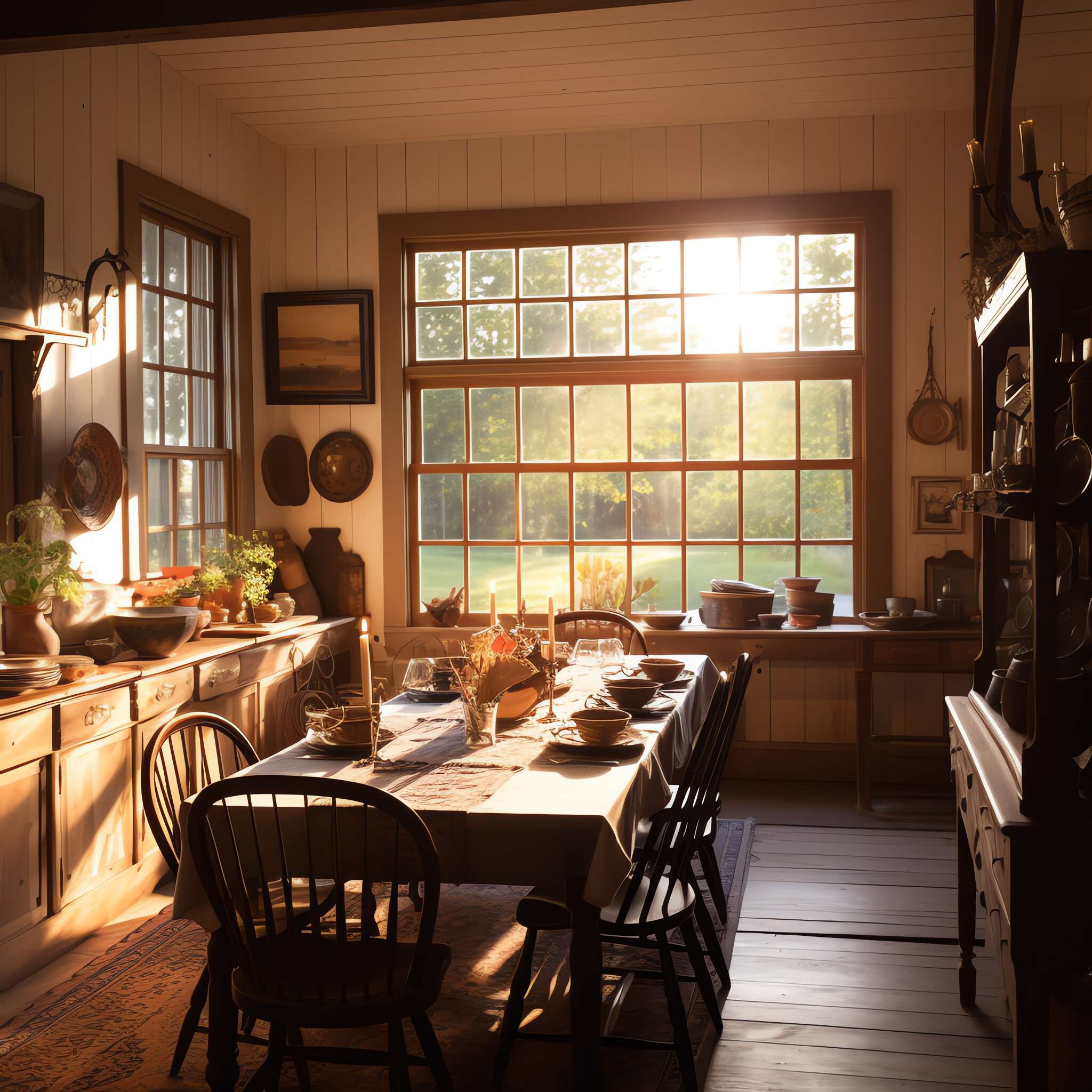 美式乡村风格餐厅Midjourney灵感图库-_设计智库－全球设计案例智能库_OJBKAI.COM-全球设计案例智能库_OJBKAI.COM设计智库