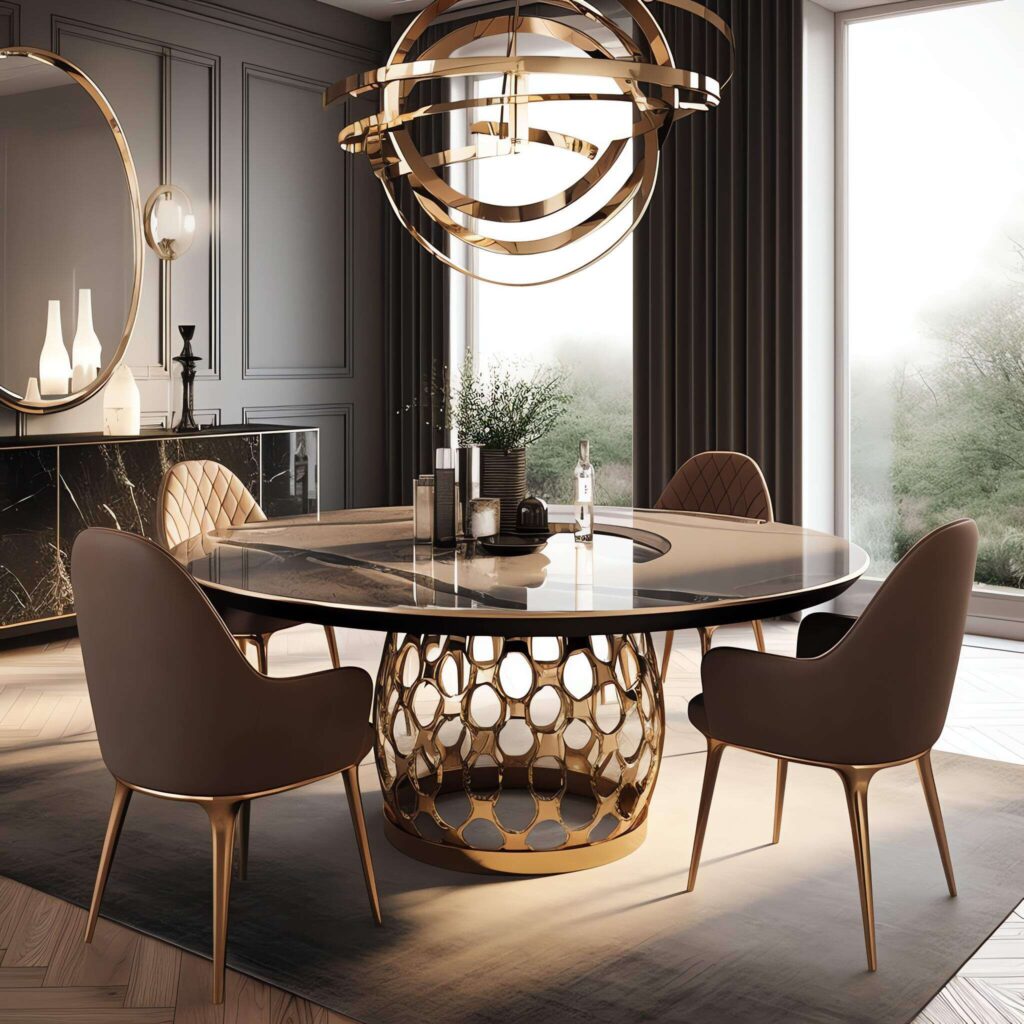 轻奢风格餐厅Midjourney灵感图库-_设计智库－全球设计案例智能库_OJBKAI.COM-全球设计案例智能库_OJBKAI.COM设计智库