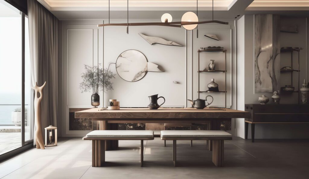 家装禅意茶室Midjourney灵感图库-_设计智库－全球设计案例智能库_OJBKAI.COM-全球设计案例智能库_OJBKAI.COM设计智库