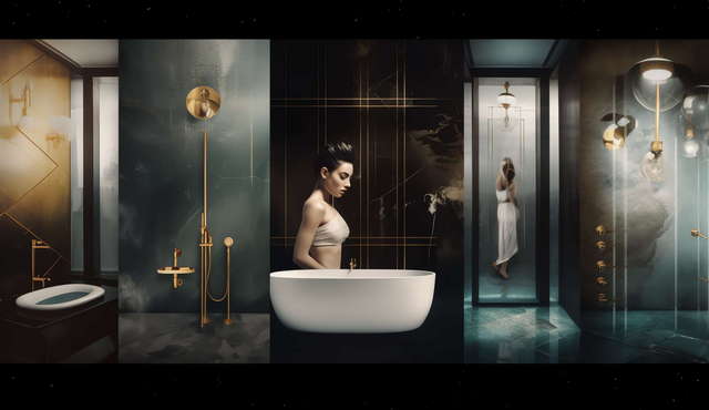 轻奢卫浴设计Midjourney灵感图库-_设计智库－全球设计案例智能库_OJBKAI.COM-全球设计案例智能库_OJBKAI.COM设计智库