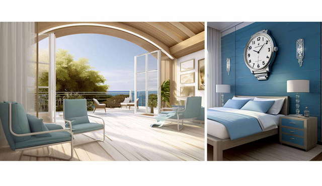 轻松度假风格（欧米茄Omega）_Midjourney灵感图库-_设计智库－全球设计案例智能库_OJBKAI.COM-全球设计案例智能库_OJBKAI.COM设计智库