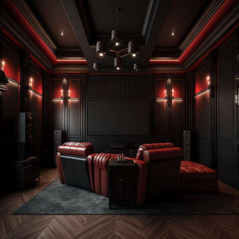 家庭影音室3_Midjourney灵感图库-设计智库－全球设计案例智能库_OJBKAI.COM-全球设计案例智能库_OJBKAI.COM设计智库