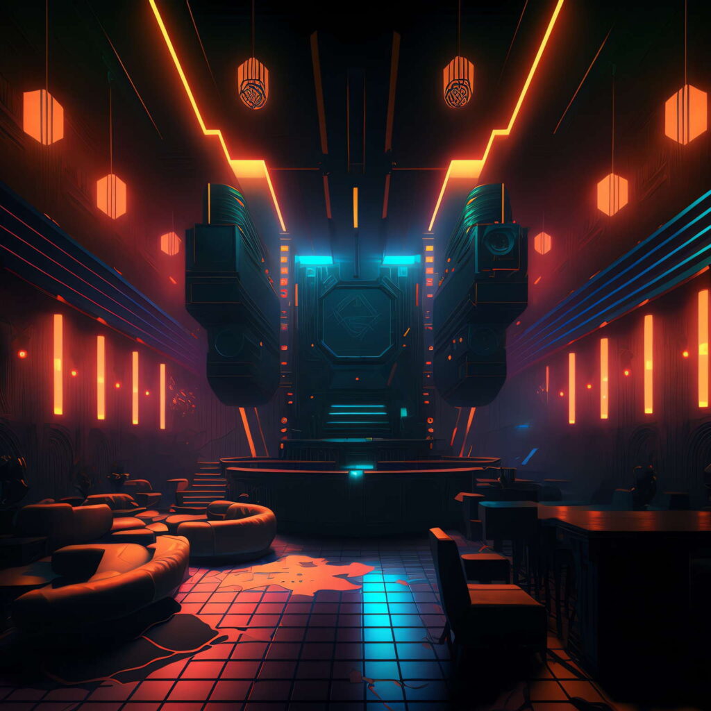 图片[2]-全球设计案例智能库_OJBKAI.COM赛博朋克风霓虹灯设计夜总会Midjourney灵感图库-_设计智库－全球设计案例智能库_OJBKAI.COM-全球设计案例智能库_OJBKAI.COM设计智库