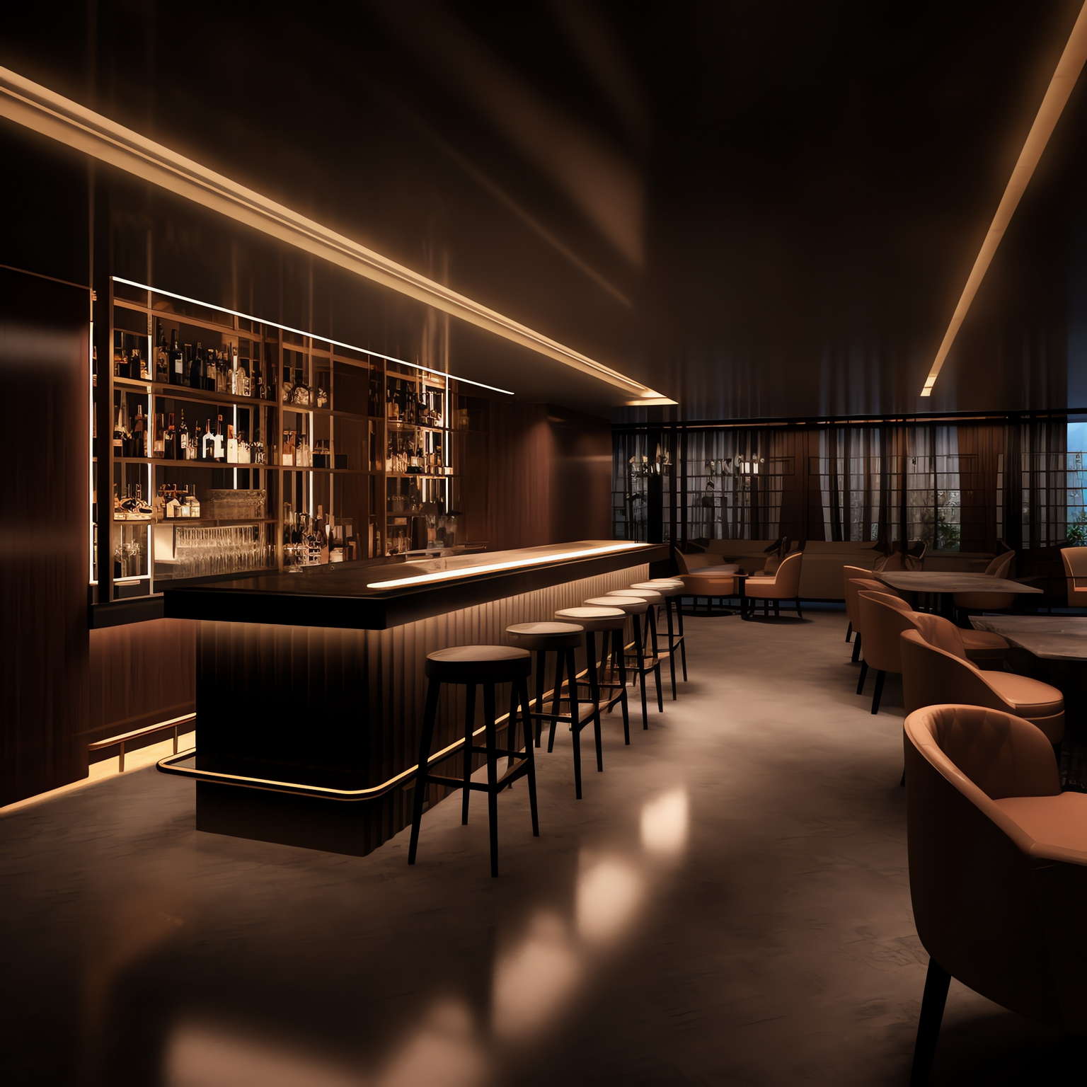 酒吧吧台区Midjourney灵感图库-_设计智库－全球设计案例智能库_OJBKAI.COM-全球设计案例智能库_OJBKAI.COM设计智库