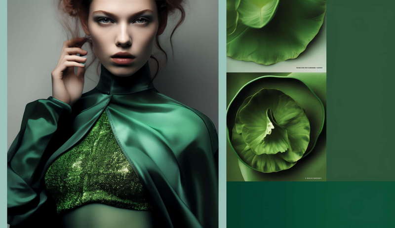 色彩搭配绿色Midjourney灵感图库-_设计智库－全球设计案例智能库_OJBKAI.COM-全球设计案例智能库_OJBKAI.COM设计智库