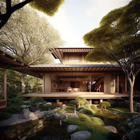 图片[60]-全球设计案例智能库_OJBKAI.COM别墅庭院日式枯山水Midjourney灵感图库-_设计智库－全球设计案例智能库_OJBKAI.COM-全球设计案例智能库_OJBKAI.COM设计智库