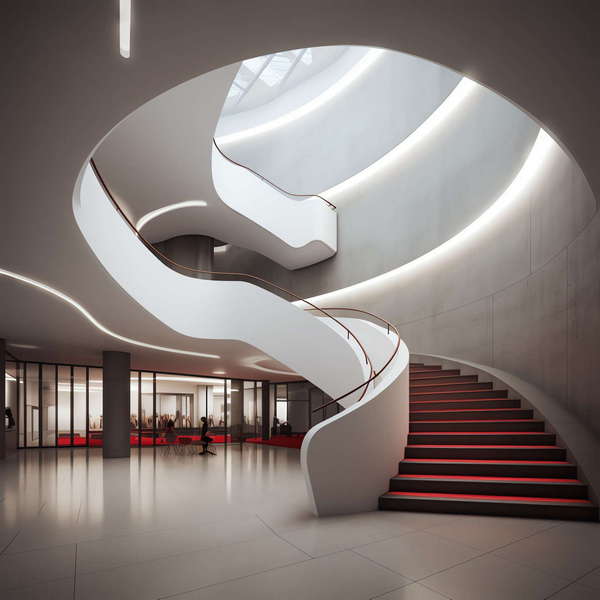 图片[23]-全球设计案例智能库_OJBKAI.COM现代风格白色楼梯Midjourney灵感图库-_设计智库－全球设计案例智能库_OJBKAI.COM-全球设计案例智能库_OJBKAI.COM设计智库