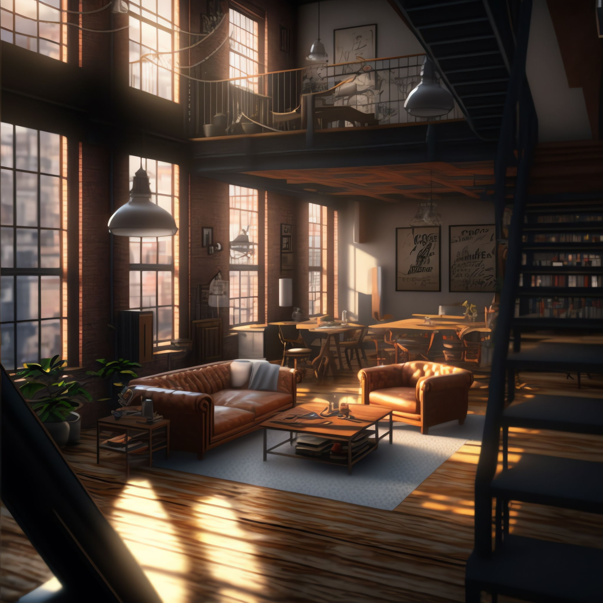 图片[4]-全球设计案例智能库_OJBKAI.COM工业风Loft户型住宅_Midjourney灵感图库-_设计智库－全球设计案例智能库_OJBKAI.COM-全球设计案例智能库_OJBKAI.COM设计智库