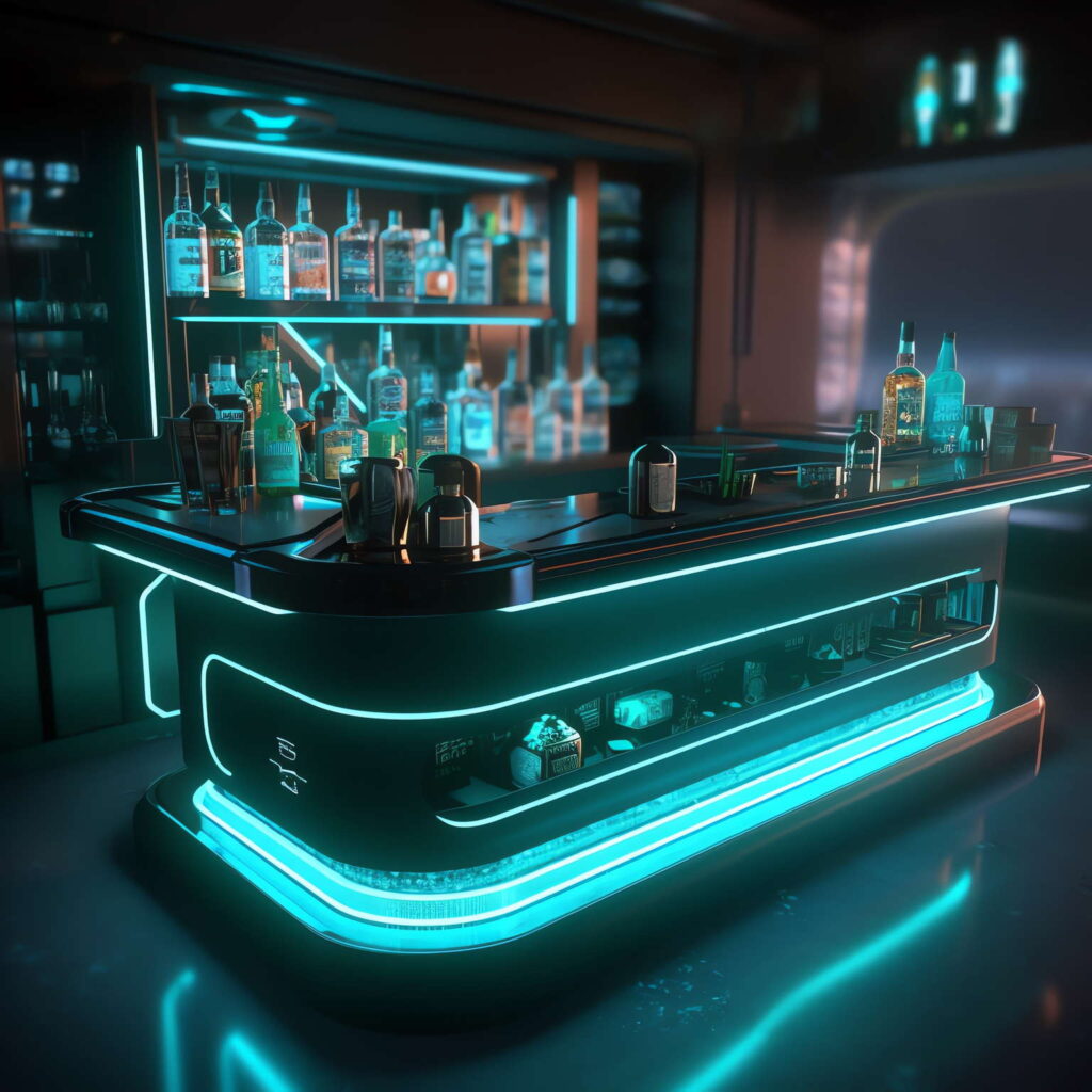图片[41]-全球设计案例智能库_OJBKAI.COM赛博朋克风霓虹灯设计酒吧吧台区_Midjourney灵感图库-_设计智库－全球设计案例智能库_OJBKAI.COM-全球设计案例智能库_OJBKAI.COM设计智库