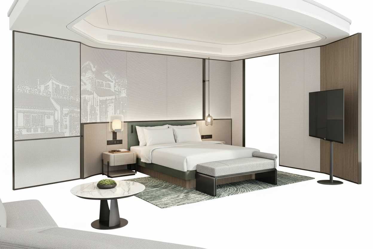 图片[27]-全球设计案例智能库_OJBKAI.COM【CCD】四川宜宾产城竹颂万怡酒店 现代美学与古巴蜀建筑、本地竹元素的巧妙融合 2025年第四季度开业-全球设计案例智能库_OJBKAI.COM设计智库