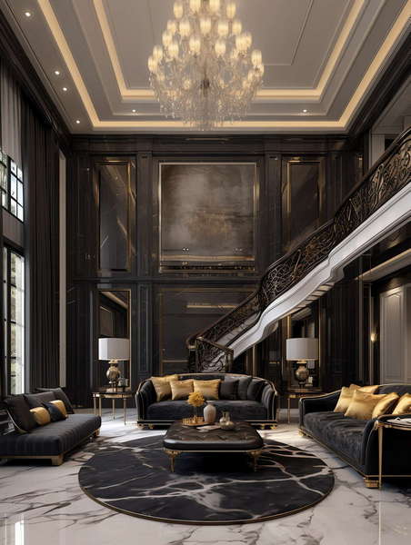 图片[3]-全球设计案例智能库_OJBKAI.COM别墅庄园新古典楼梯Midjourney灵感图库-_设计智库－全球设计案例智能库_OJBKAI.COM-全球设计案例智能库_OJBKAI.COM设计智库