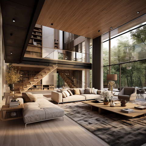 图片[27]-全球设计案例智能库_OJBKAI.COM现代挑高客厅_Midjourney灵感图库673p-全球设计案例智能库_OJBKAI.COM设计智库