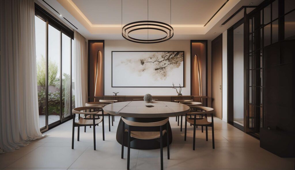 图片[23]-全球设计案例智能库_OJBKAI.COM家装新中式餐厅Midjourney灵感图库-_设计智库－全球设计案例智能库_OJBKAI.COM-全球设计案例智能库_OJBKAI.COM设计智库