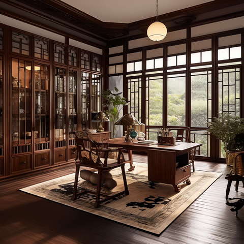 图片[23]-全球设计案例智能库_OJBKAI.COM新中式书房Midjourney灵感图库-_设计智库－全球设计案例智能库_OJBKAI.COM-全球设计案例智能库_OJBKAI.COM设计智库