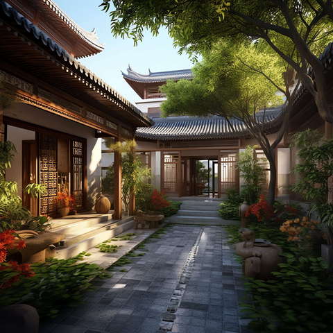 图片[11]-全球设计案例智能库_OJBKAI.COM中式四合院Midjourney灵感图库-_设计智库－全球设计案例智能库_OJBKAI.COM-全球设计案例智能库_OJBKAI.COM设计智库