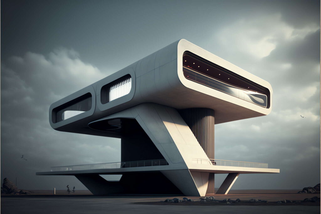 太空科幻科技馆外观_Midjourney灵感图库-_设计智库－全球设计案例智能库_OJBKAI.COM-全球设计案例智能库_OJBKAI.COM设计智库