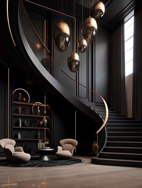 图片[6]-全球设计案例智能库_OJBKAI.COM酒店现代风格奢华楼梯Midjourney灵感图库-_设计智库－全球设计案例智能库_OJBKAI.COM-全球设计案例智能库_OJBKAI.COM设计智库