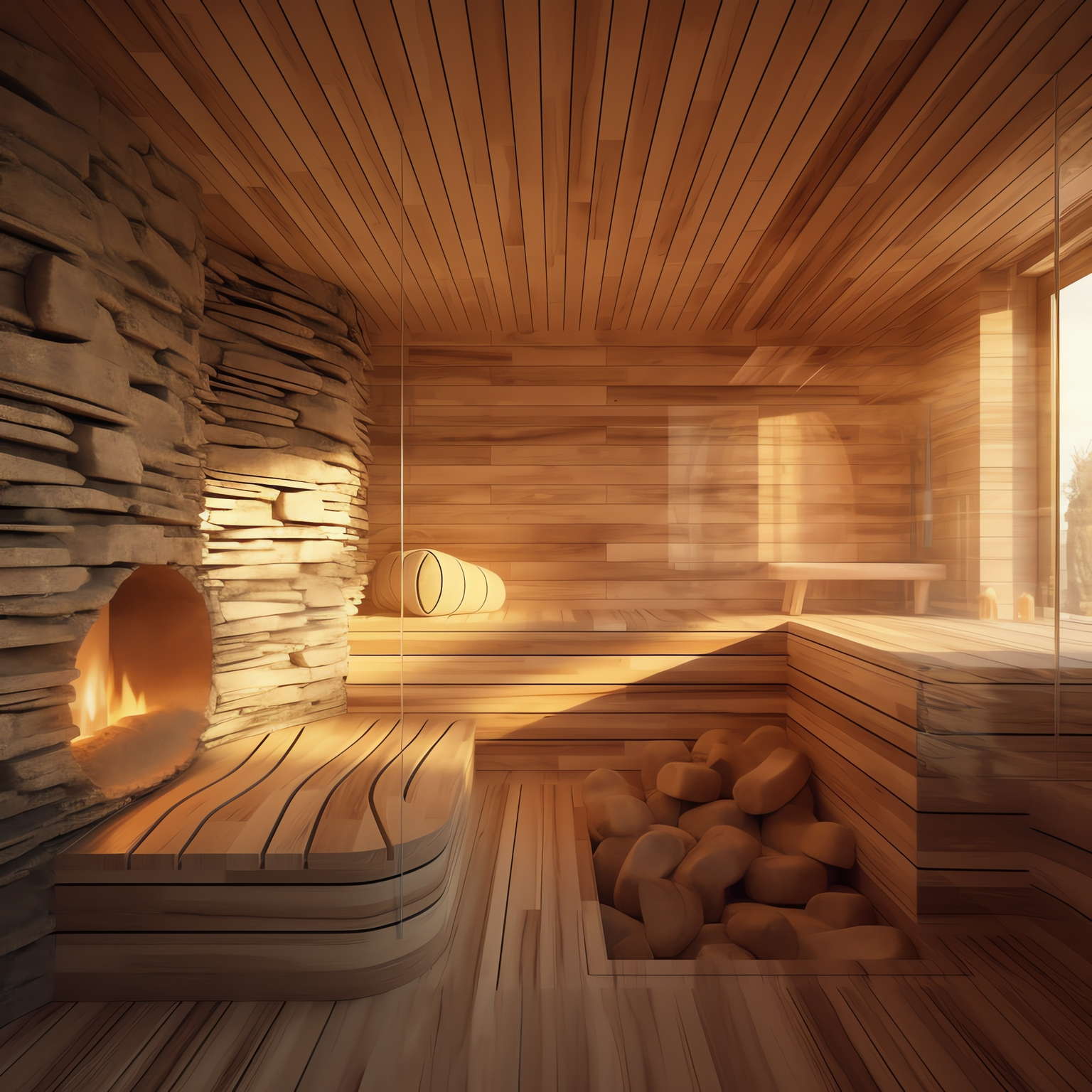 休闲原木汗蒸桑拿Midjourney灵感图库-_设计智库－全球设计案例智能库_OJBKAI.COM-全球设计案例智能库_OJBKAI.COM设计智库