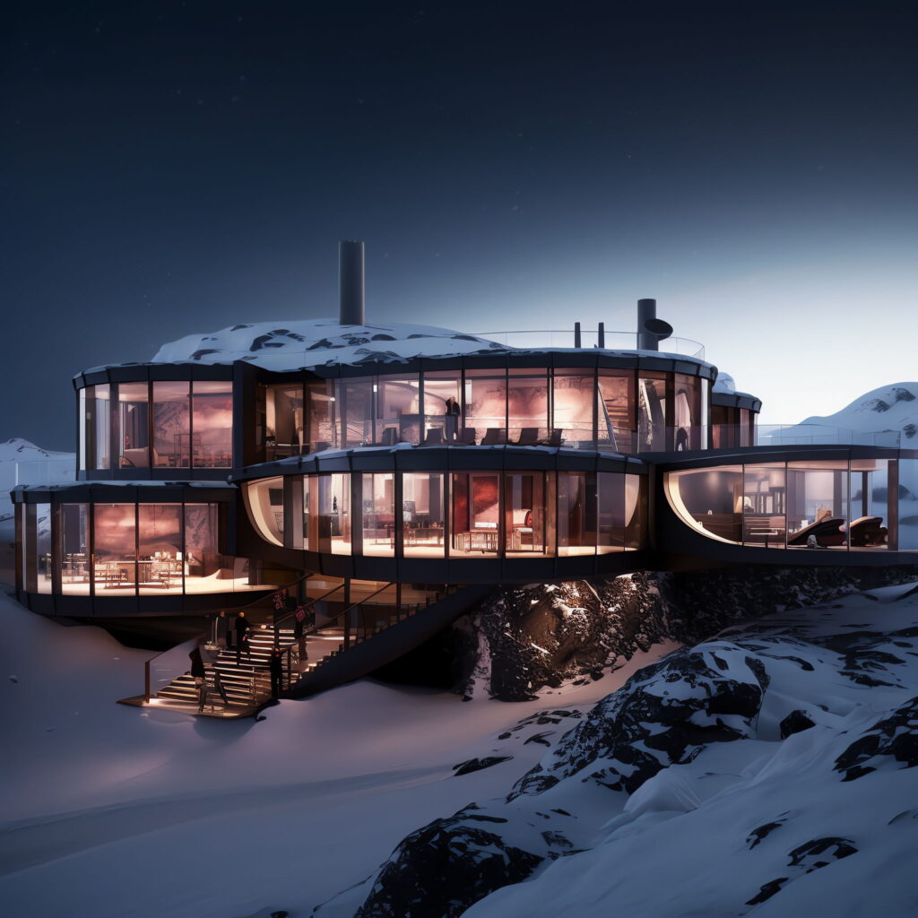 冰雕别墅Midjourney灵感图库-_设计智库－全球设计案例智能库_OJBKAI.COM-全球设计案例智能库_OJBKAI.COM设计智库