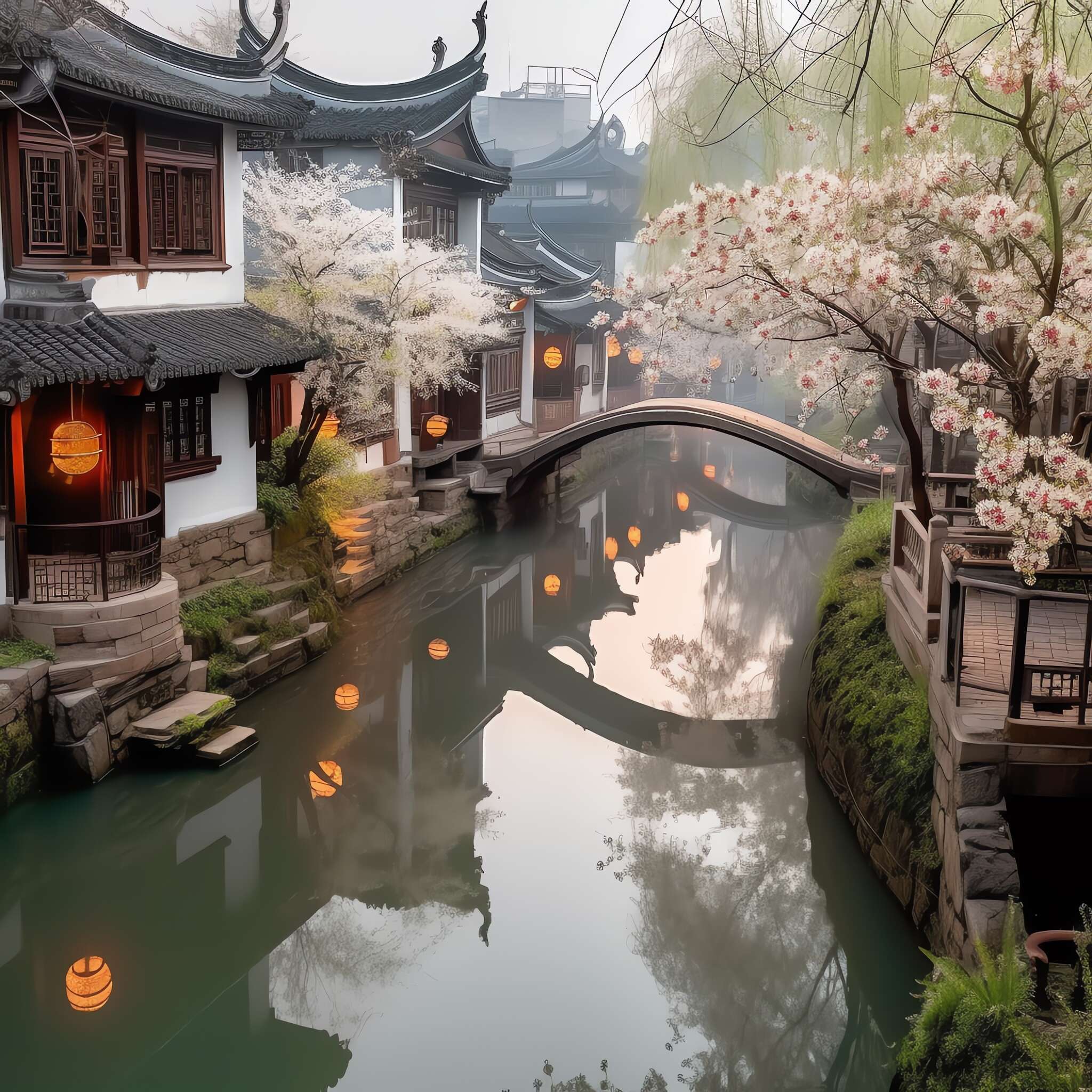 图片[18]-全球设计案例智能库_OJBKAI.COM意境江南小镇Midjourney灵感图库-_设计智库－全球设计案例智能库_OJBKAI.COM-全球设计案例智能库_OJBKAI.COM设计智库