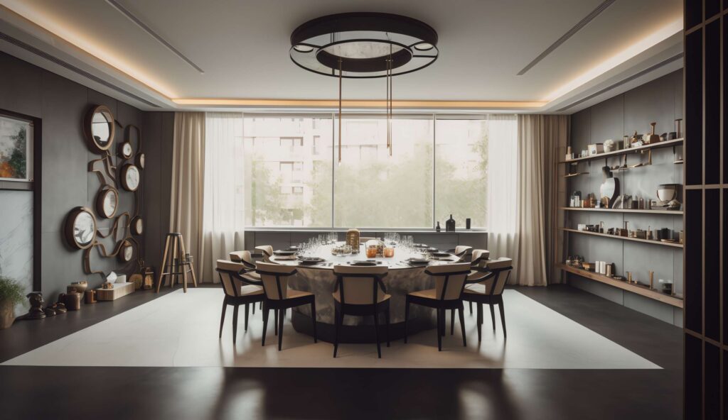 图片[12]-全球设计案例智能库_OJBKAI.COM家装新中式餐厅Midjourney灵感图库-_设计智库－全球设计案例智能库_OJBKAI.COM-全球设计案例智能库_OJBKAI.COM设计智库