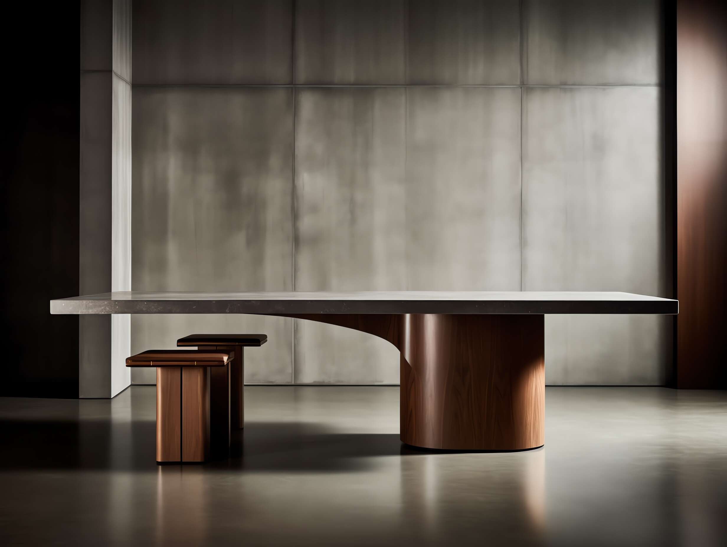 现代简约风餐桌Midjourney灵感图库-_设计智库－全球设计案例智能库_OJBKAI.COM-全球设计案例智能库_OJBKAI.COM设计智库