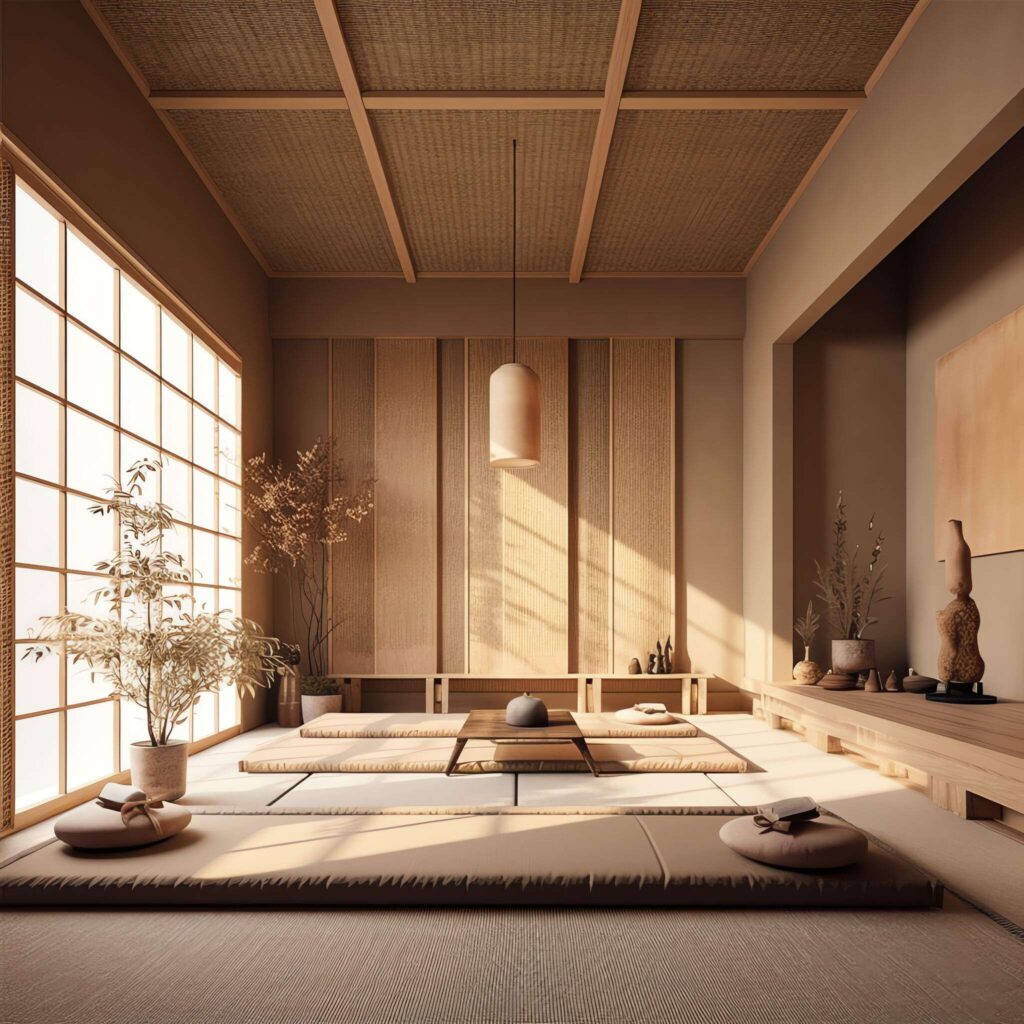 别墅禅意茶室Midjourney灵感图库-_设计智库－全球设计案例智能库_OJBKAI.COM-全球设计案例智能库_OJBKAI.COM设计智库