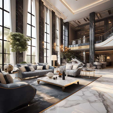 图片[13]-全球设计案例智能库_OJBKAI.COM现代前卫时尚挑高客厅Midjourney灵感图库-_设计智库－全球设计案例智能库_OJBKAI.COM-全球设计案例智能库_OJBKAI.COM设计智库