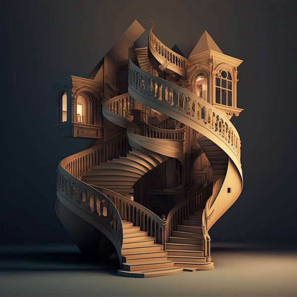 图片[4]-全球设计案例智能库_OJBKAI.COM艺术风旋转楼梯1_Midjourney灵感图库-设计智库－全球设计案例智能库_OJBKAI.COM-全球设计案例智能库_OJBKAI.COM设计智库