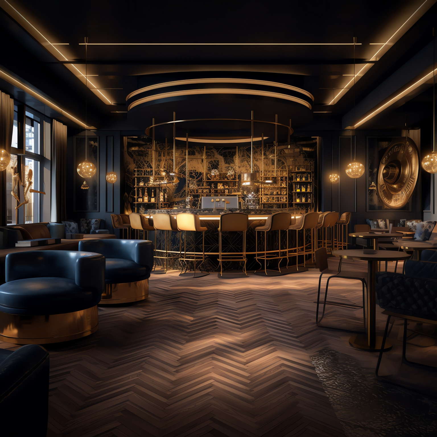 前卫时尚餐饮酒吧Midjourney灵感图库-_设计智库-全球设计案例智能库_OJBKAI.COM-全球设计案例智能库_OJBKAI.COM设计智库