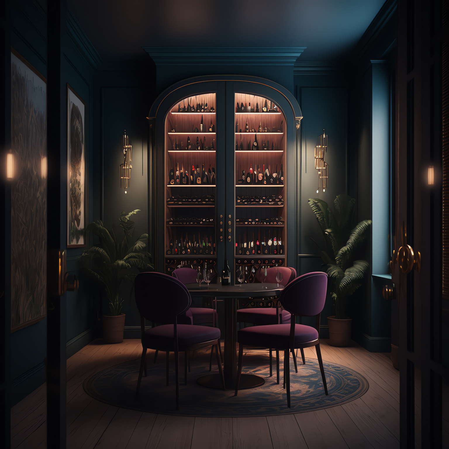 雪茄吧红酒吧4_Midjourney灵感图库-设计智库-全球设计案例智能库_OJBKAI.COM-全球设计案例智能库_OJBKAI.COM设计智库