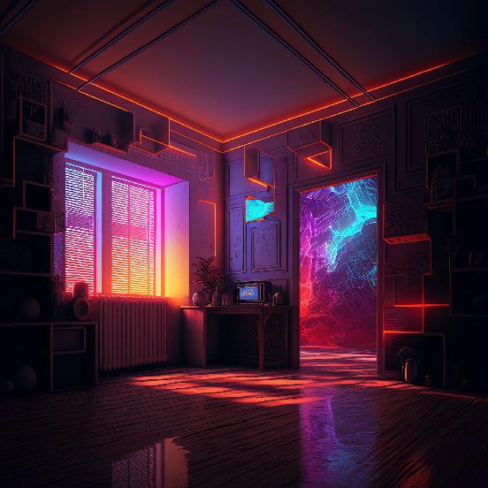 图片[94]-全球设计案例智能库_OJBKAI.COM赛博朋克风霓虹灯设计男孩房1_Midjourney灵感图库-_设计智库－全球设计案例智能库_OJBKAI.COM-全球设计案例智能库_OJBKAI.COM设计智库