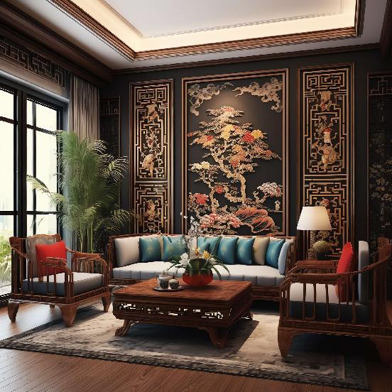 图片[15]-全球设计案例智能库_OJBKAI.COM别墅中式客厅Midjourney灵感图库-_设计智库－全球设计案例智能库_OJBKAI.COM-全球设计案例智能库_OJBKAI.COM设计智库
