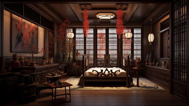 图片[38]-全球设计案例智能库_OJBKAI.COM古典中式卧室Midjourney灵感图库-_设计智库－全球设计案例智能库_OJBKAI.COM-全球设计案例智能库_OJBKAI.COM设计智库