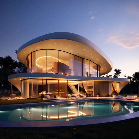 图片[5]-全球设计案例智能库_OJBKAI.COM别墅建筑外观未来科技感Midjourney灵感图库-_设计智库－全球设计案例智能库_OJBKAI.COM-全球设计案例智能库_OJBKAI.COM设计智库