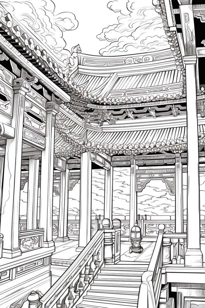 图片[5]-全球设计案例智能库_OJBKAI.COM中式古建筑草图Midjourney灵感图库-名师联智库－全球设计案例智能库名师联素材平台-全球设计案例智能库_OJBKAI.COM设计智库