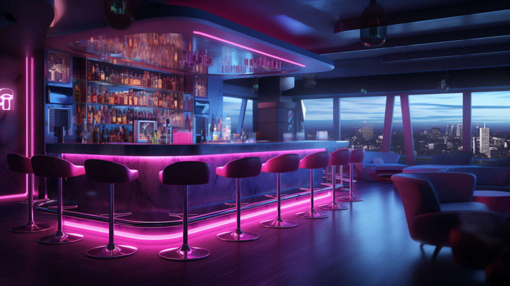 图片[33]-全球设计案例智能库_OJBKAI.COM赛博朋克风霓虹灯设计KTV酒吧_Midjourney灵感图库-_设计智库－全球设计案例智能库_OJBKAI.COM-全球设计案例智能库_OJBKAI.COM设计智库