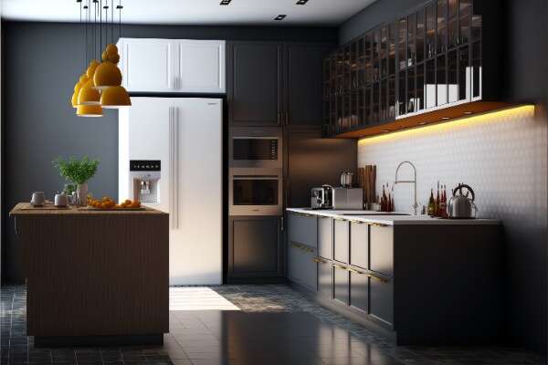 现代厨房_Midjourney灵感图库55p-全球设计案例智能库_OJBKAI.COM设计智库