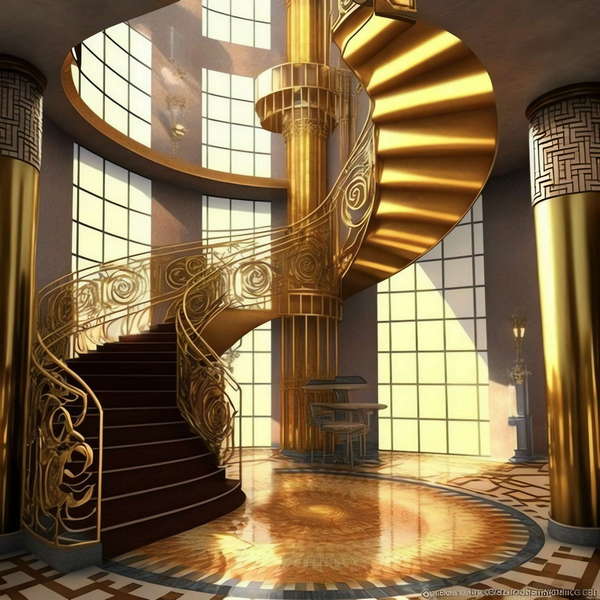 图片[7]-全球设计案例智能库_OJBKAI.COM复古旋转楼梯4_Midjourney灵感图库-设计智库－全球设计案例智能库_OJBKAI.COM-全球设计案例智能库_OJBKAI.COM设计智库