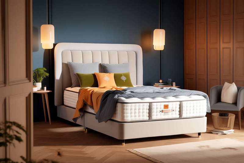 现代美式风格床Midjourney灵感图库-_设计智库－全球设计案例智能库_OJBKAI.COM-全球设计案例智能库_OJBKAI.COM设计智库