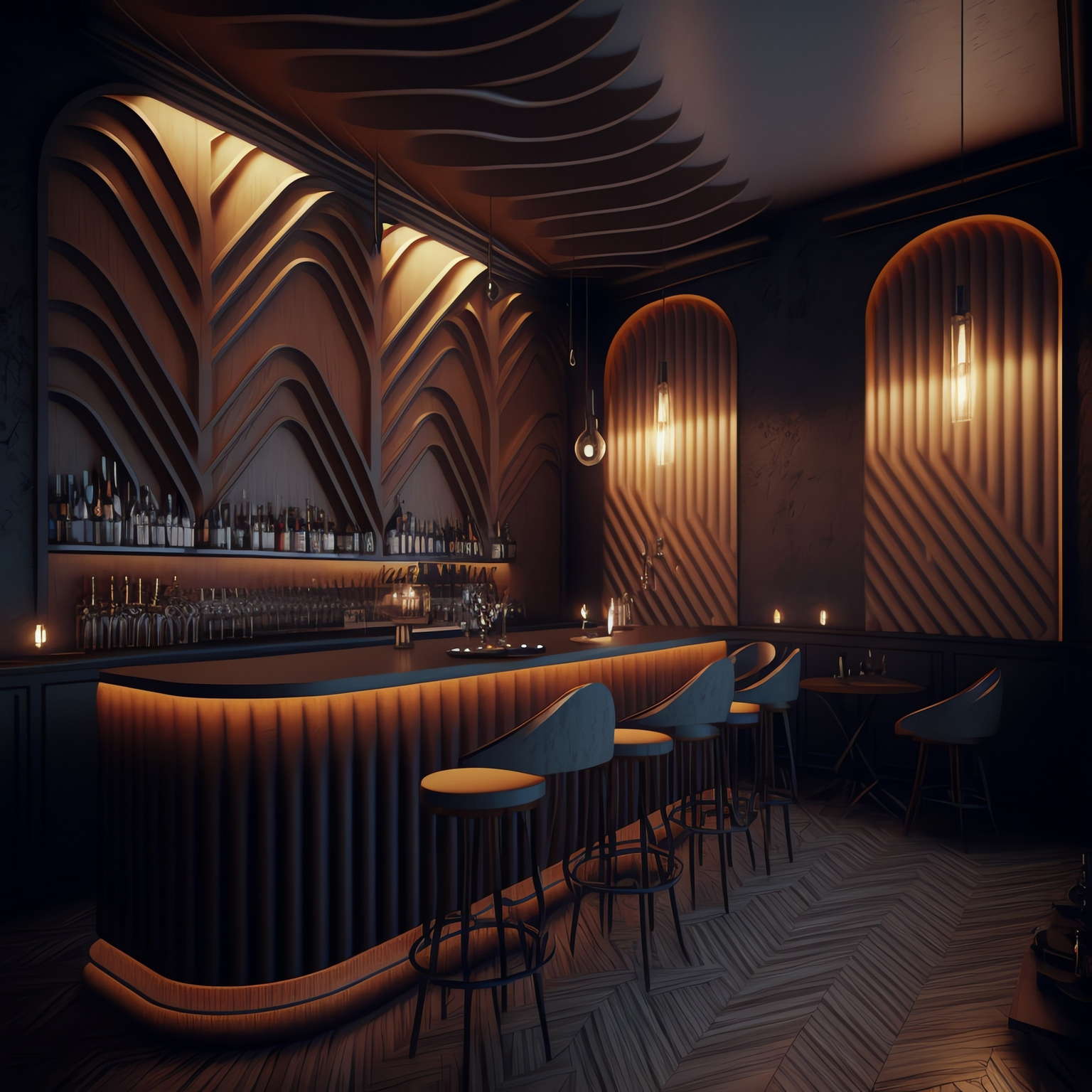 酒吧台Midjourney灵感图库-_设计智库-全球设计案例智能库_OJBKAI.COM-全球设计案例智能库_OJBKAI.COM设计智库