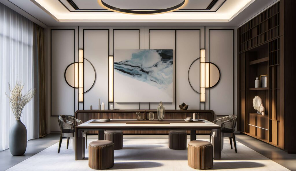 图片[18]-全球设计案例智能库_OJBKAI.COM新中式茶室书房Midjourney灵感图库-_设计智库－全球设计案例智能库_OJBKAI.COM-全球设计案例智能库_OJBKAI.COM设计智库