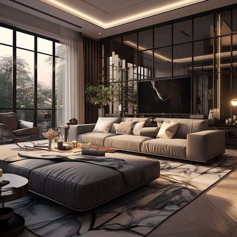 图片[51]-全球设计案例智能库_OJBKAI.COM现代前卫时尚挑高客厅Midjourney灵感图库-_设计智库－全球设计案例智能库_OJBKAI.COM-全球设计案例智能库_OJBKAI.COM设计智库