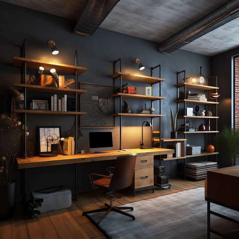 图片[9]-全球设计案例智能库_OJBKAI.COM工业风格书房Midjourney灵感图库-_设计智库－全球设计案例智能库_OJBKAI.COM-全球设计案例智能库_OJBKAI.COM设计智库