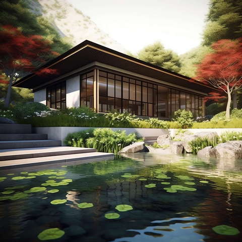 图片[20]-全球设计案例智能库_OJBKAI.COM别墅庭院日式枯山水Midjourney灵感图库-_设计智库－全球设计案例智能库_OJBKAI.COM-全球设计案例智能库_OJBKAI.COM设计智库