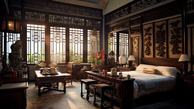 图片[42]-全球设计案例智能库_OJBKAI.COM古典中式卧室Midjourney灵感图库-_设计智库－全球设计案例智能库_OJBKAI.COM-全球设计案例智能库_OJBKAI.COM设计智库